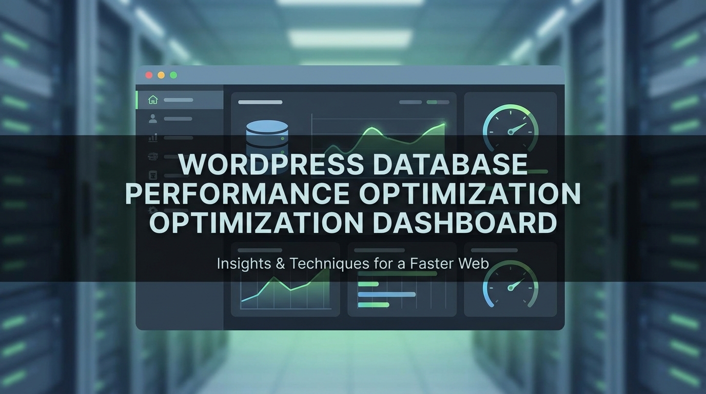 Au-delà du cache : L'optimisation BDD pour un WordPress fulgurant